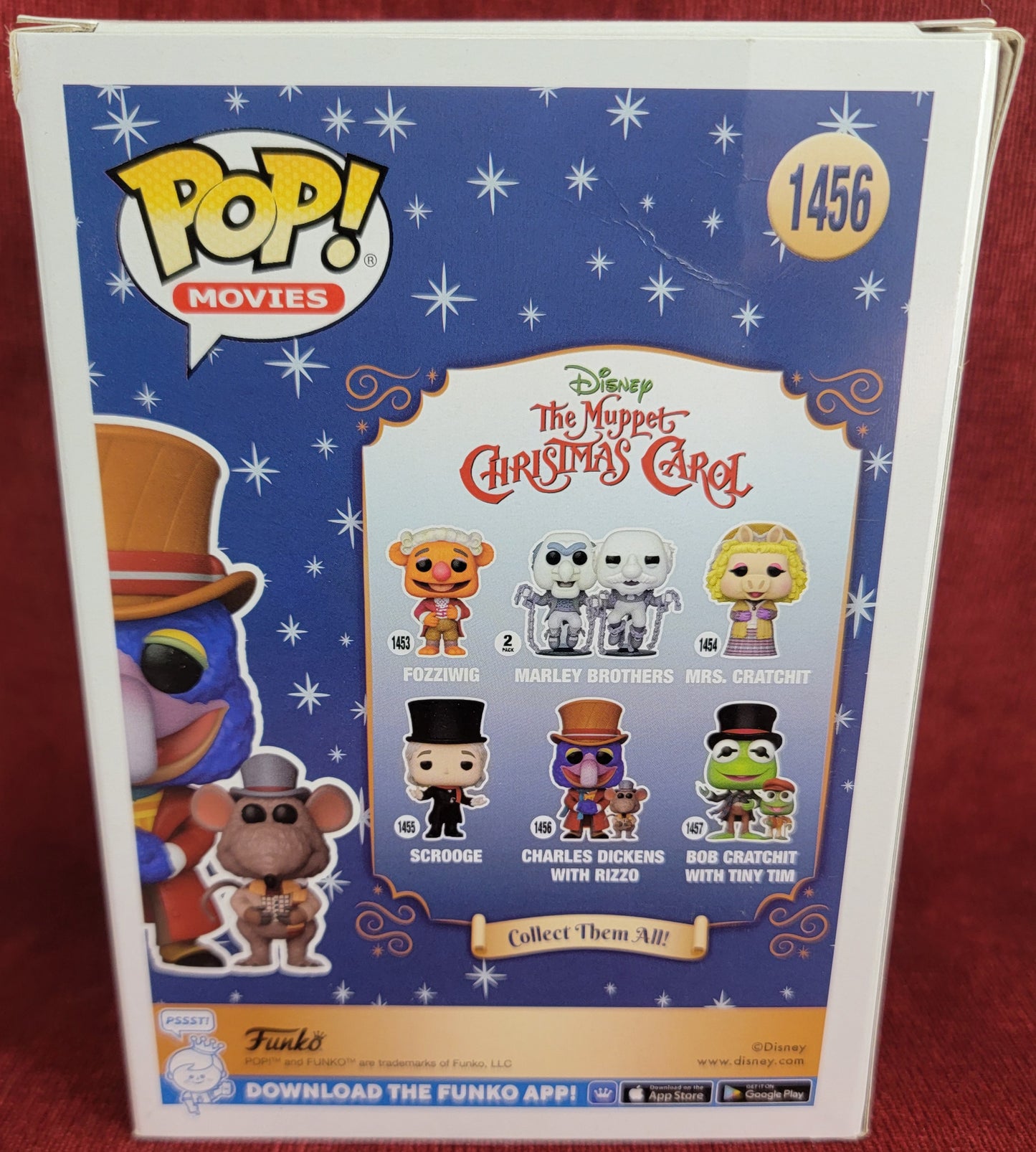 Charles Dickens with rizo amazon exclusive funko # 1456 (nib)
With pop protector