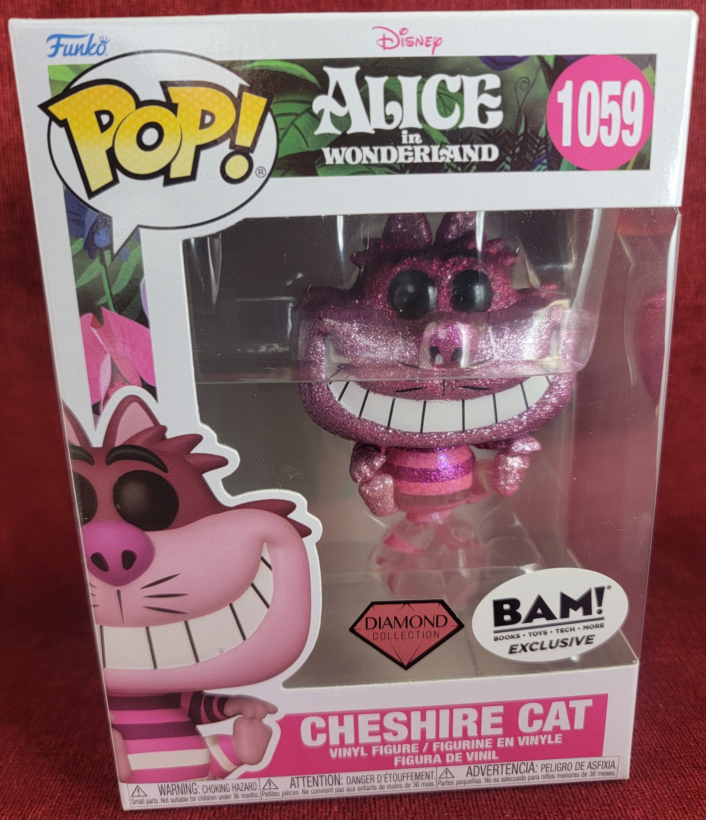 Chesire cat bam exclusive funko # 1059 (nib)