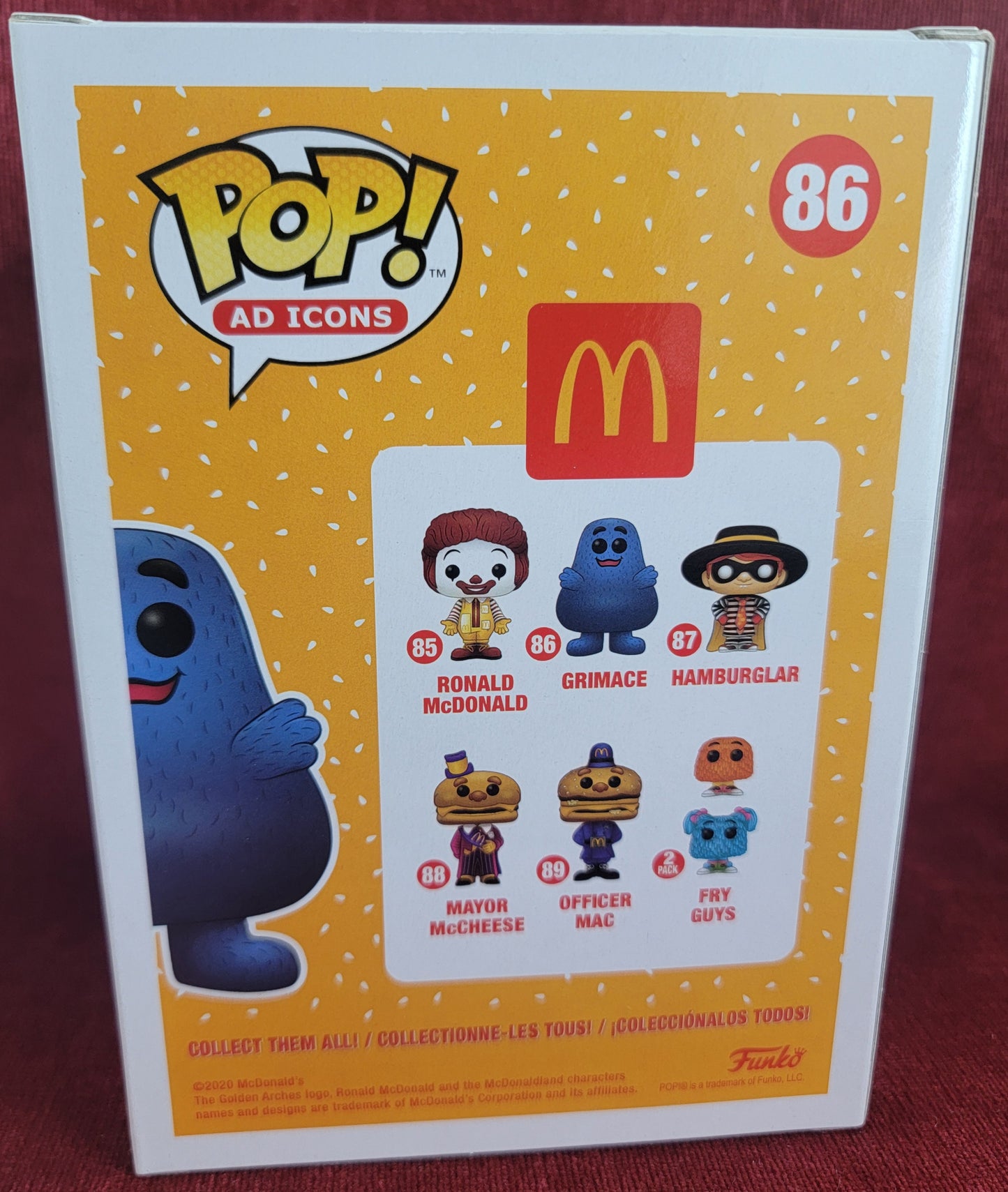 Grimace funko # 86 (nib) With pop protector