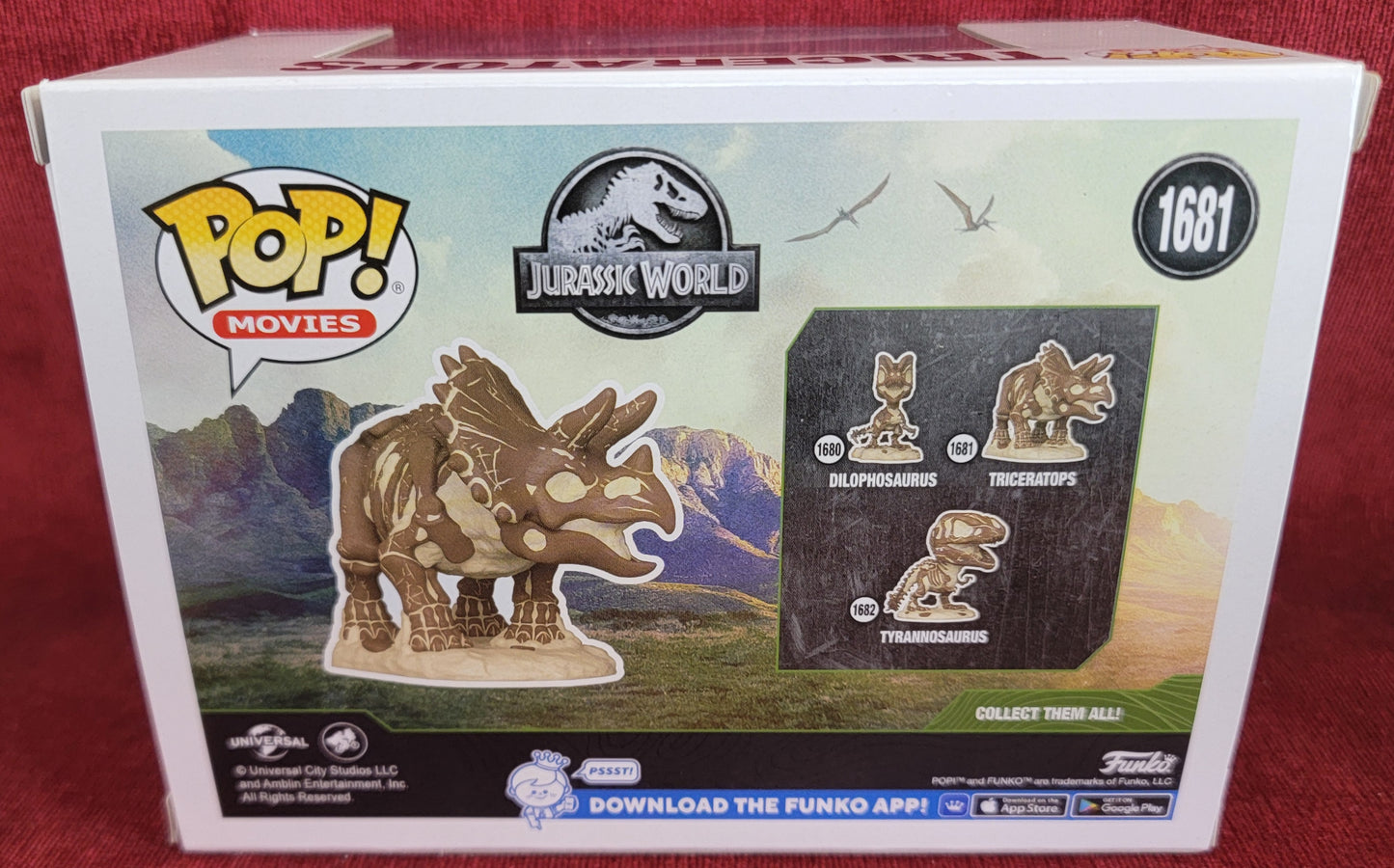 Triceratops funko # 1681 (nib) With pop protector