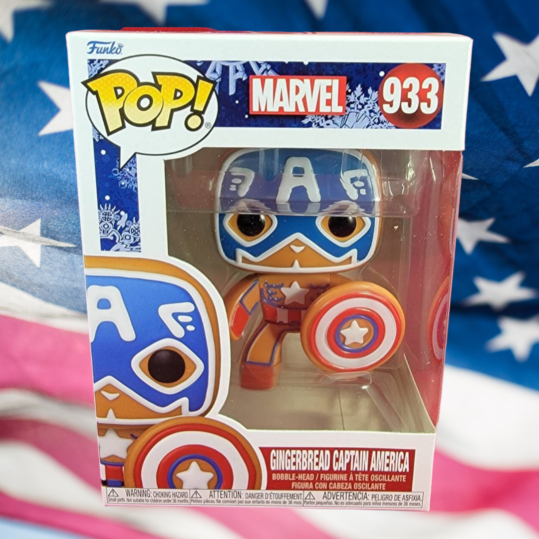 Gingerbread captain America funko # 933 (nib)