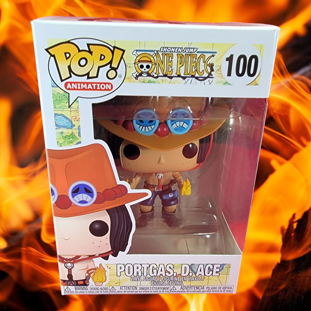 Portgas. D .ace funko # 100 (nib)