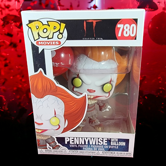 Pennywise with red balloon # 780 funko (nib) with pop protector