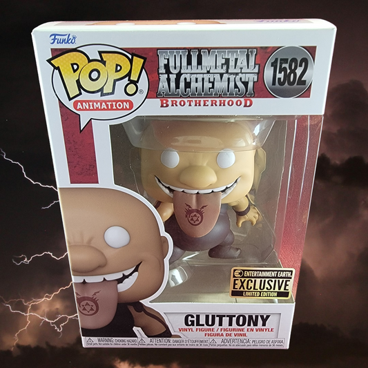Gluttony entertainment earth exclusive funko # 1582 (nib)
With pop protector
