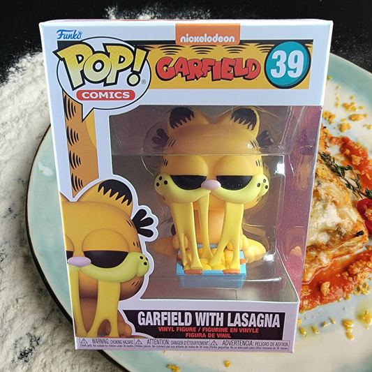 Garfield with lasagna funko # 39 (nib)
With pop protector