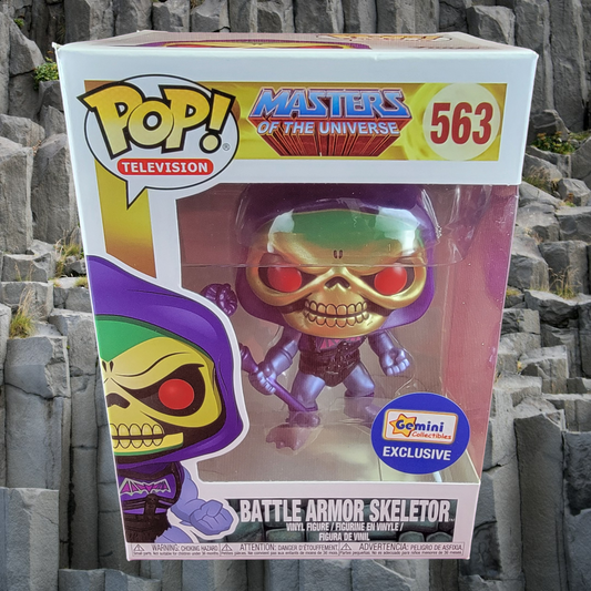 Battle armor skeletor gemini exclusive funko  # 563 (nib)
With pop protector