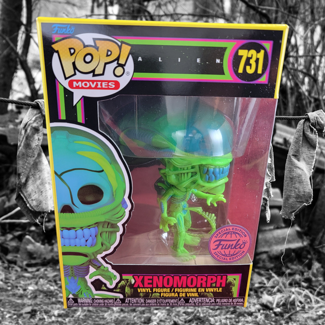 Xenomorph hot topic scare fair 2023 exclusive funko # 731 (nib)
With pop protector