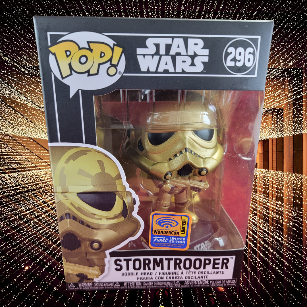 Stormtrooper wondercon exclusive funko # 296 (nib) With pop protector