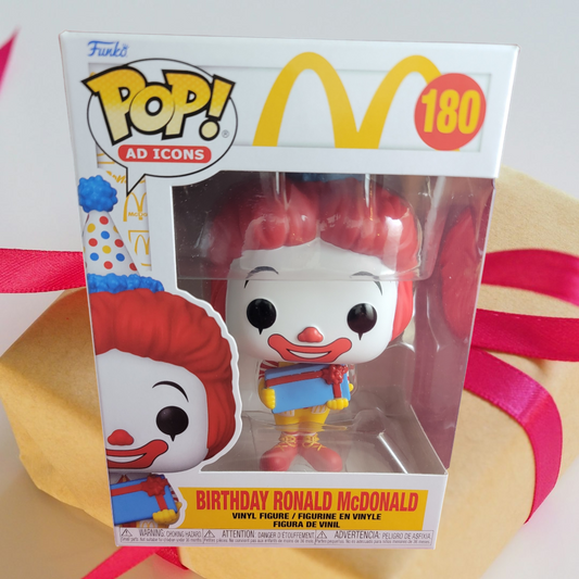 Birthday Ronald Mcdonald funko # 180 (nib)
With pop protector