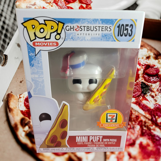 Mini puft with pizza 7/11 exclusive funko # 1053 (nib)
With pop protector