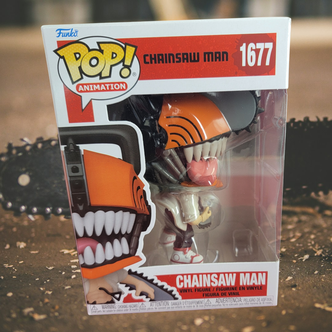 Chainsaw Man funko # 1677 (nib)
With pop protector