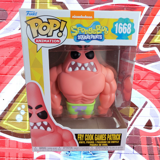 Fry cook games Patrick funko # 1668 (nib)
With pop protector