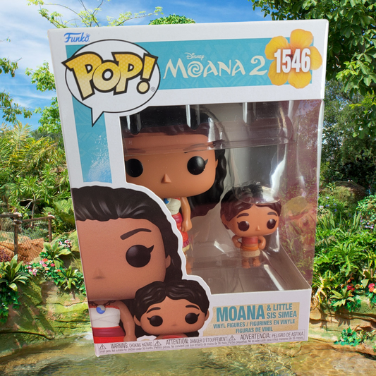 Moana & little sis simea funko # 1546 (nib)
With pop protector