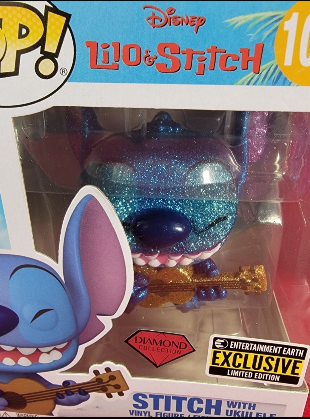 Entertainment earth exclusive Stitch with ukulele funko # 1044 (nib)