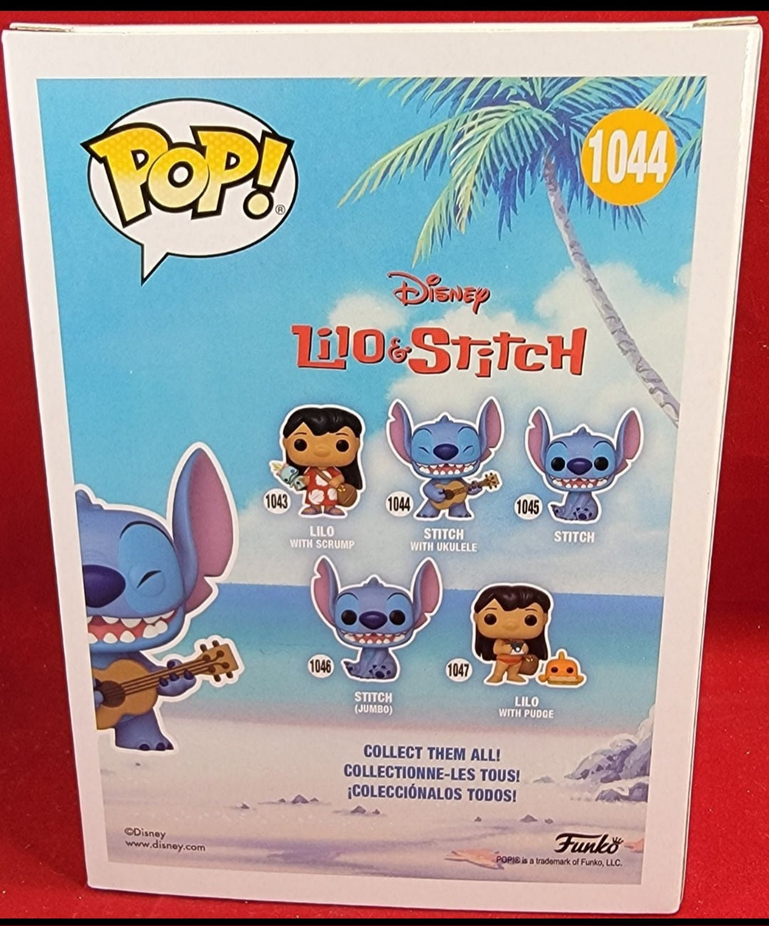 Entertainment earth exclusive Stitch with ukulele funko # 1044 (nib)