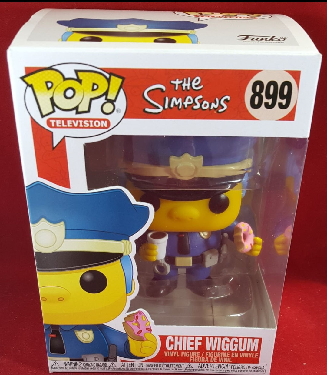 chief wiggum funko # 899 (nib) 
With pop protector