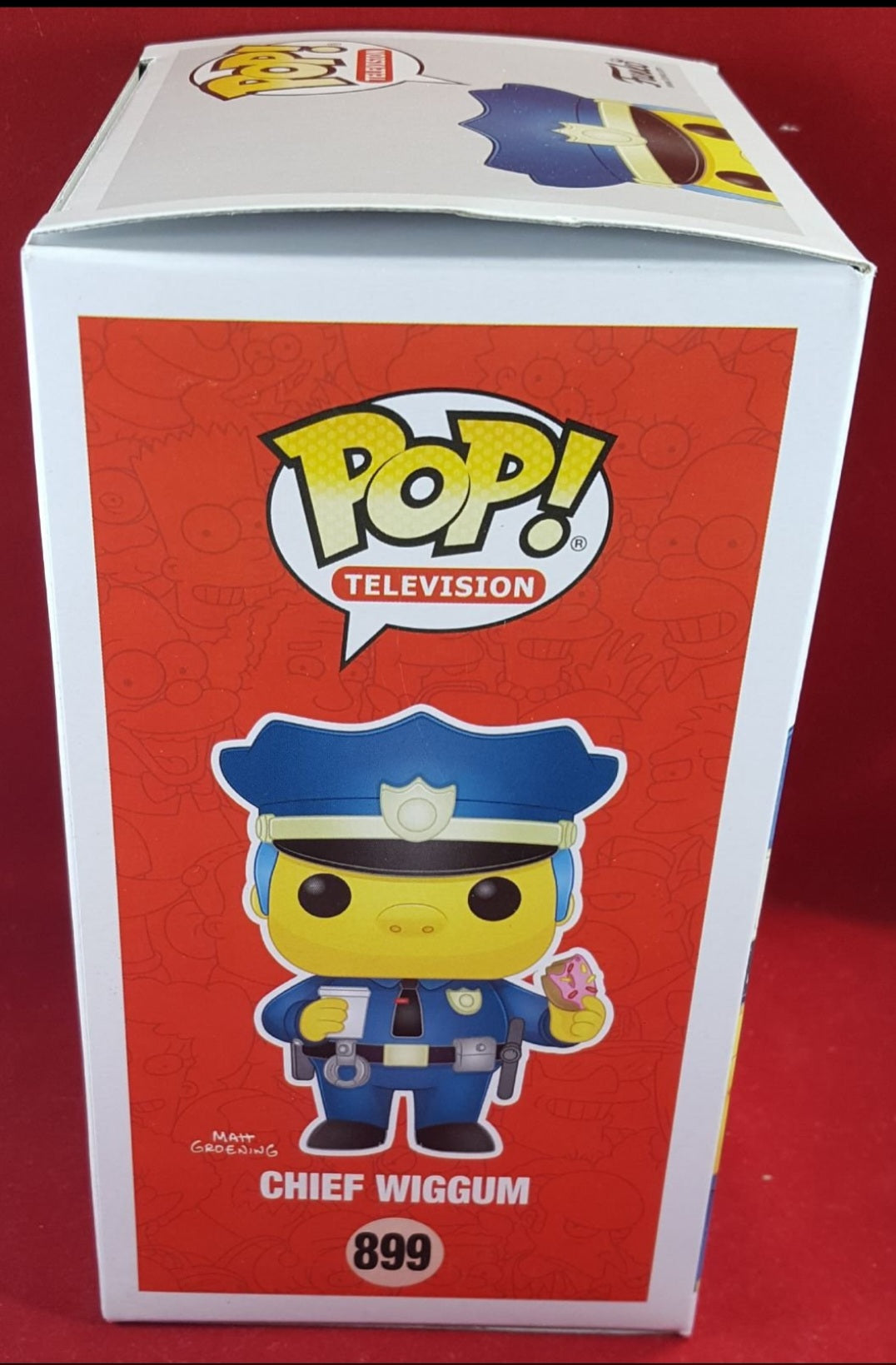 chief wiggum funko # 899 (nib) 
With pop protector