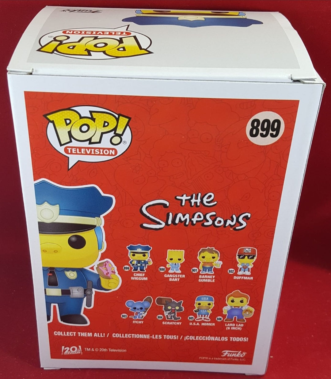 chief wiggum funko # 899 (nib) 
With pop protector