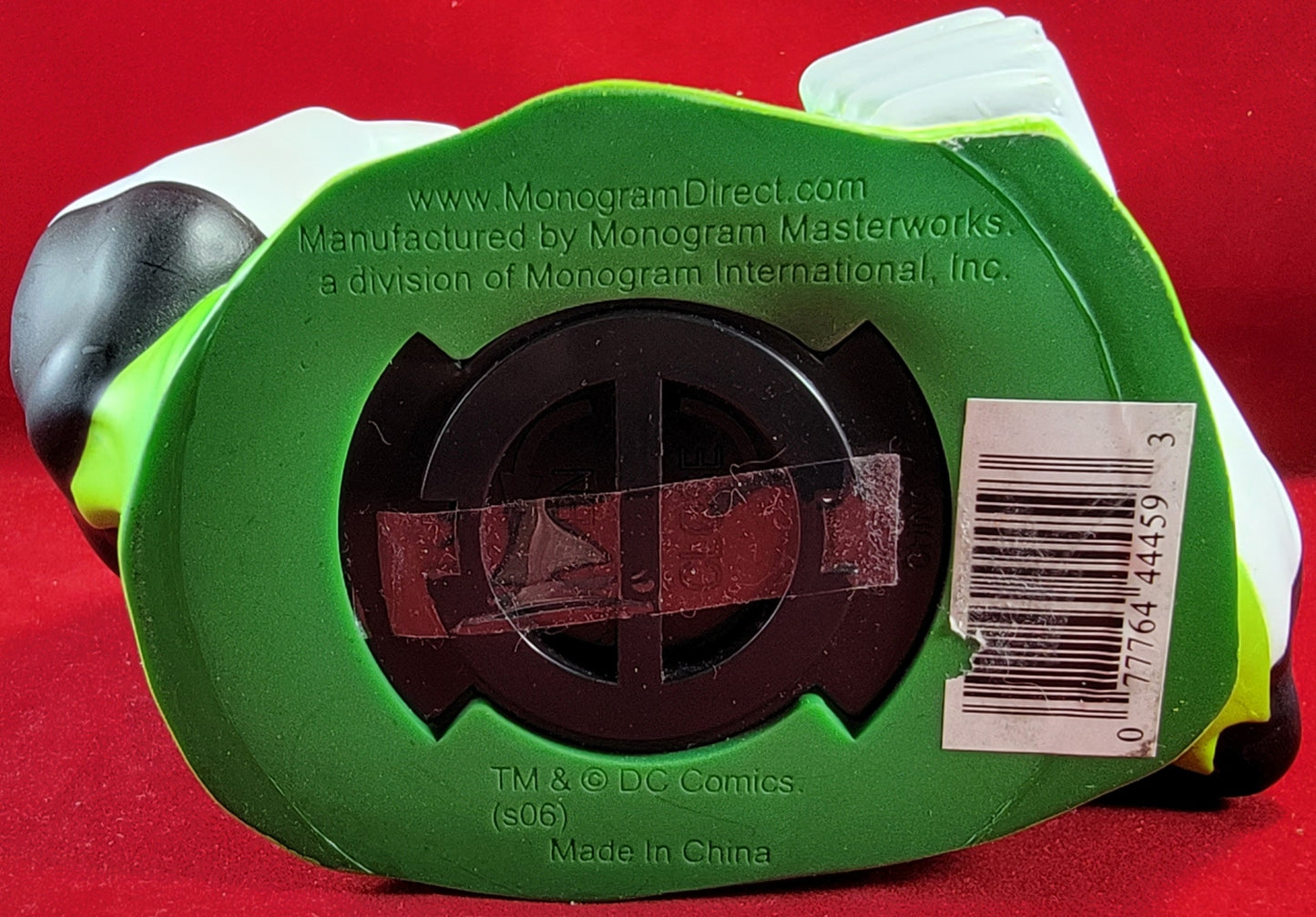 Green lantern hard vinyl coin bank