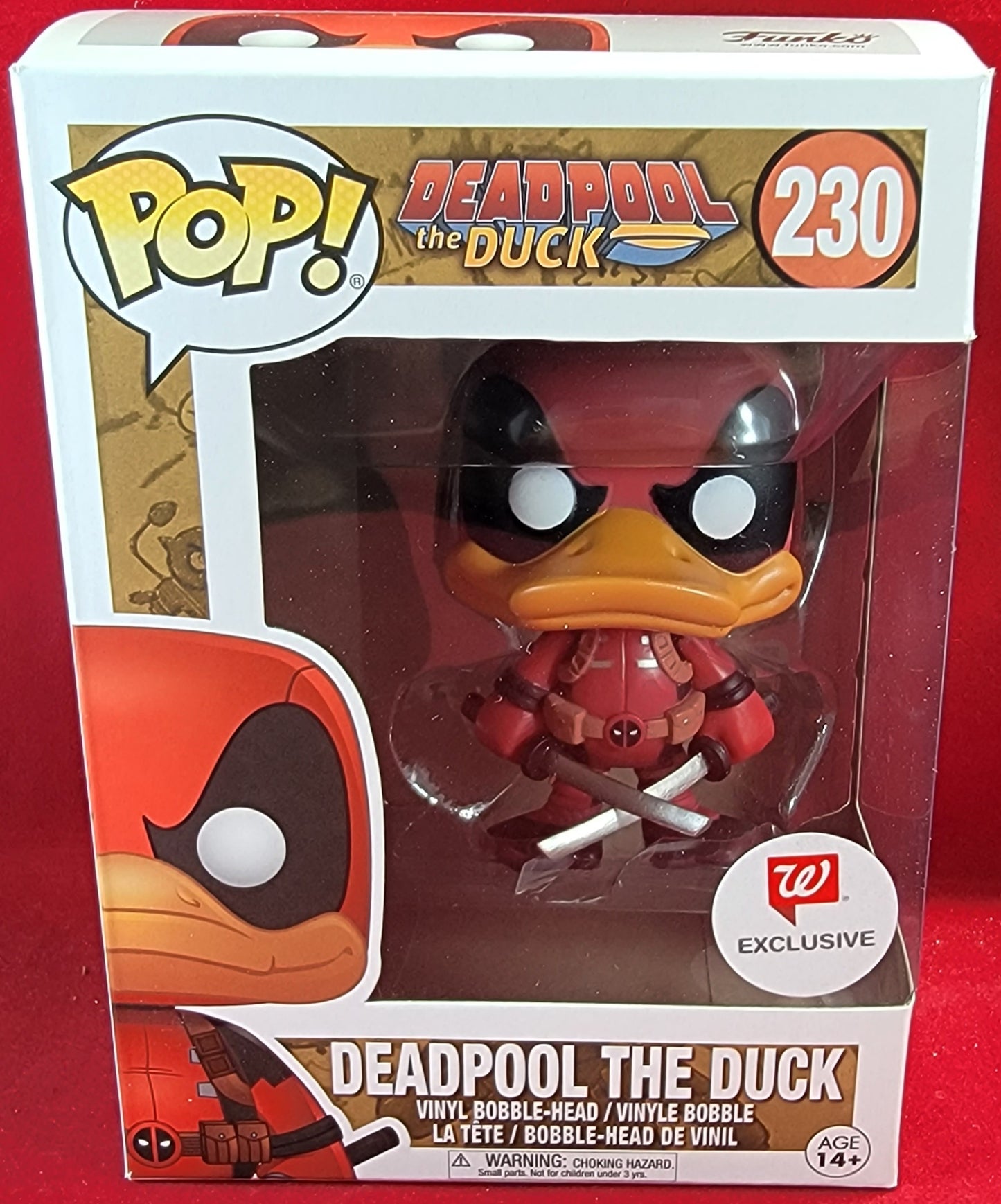 Deadpool the duck Walgreens exclusive funko # 230 (nib)