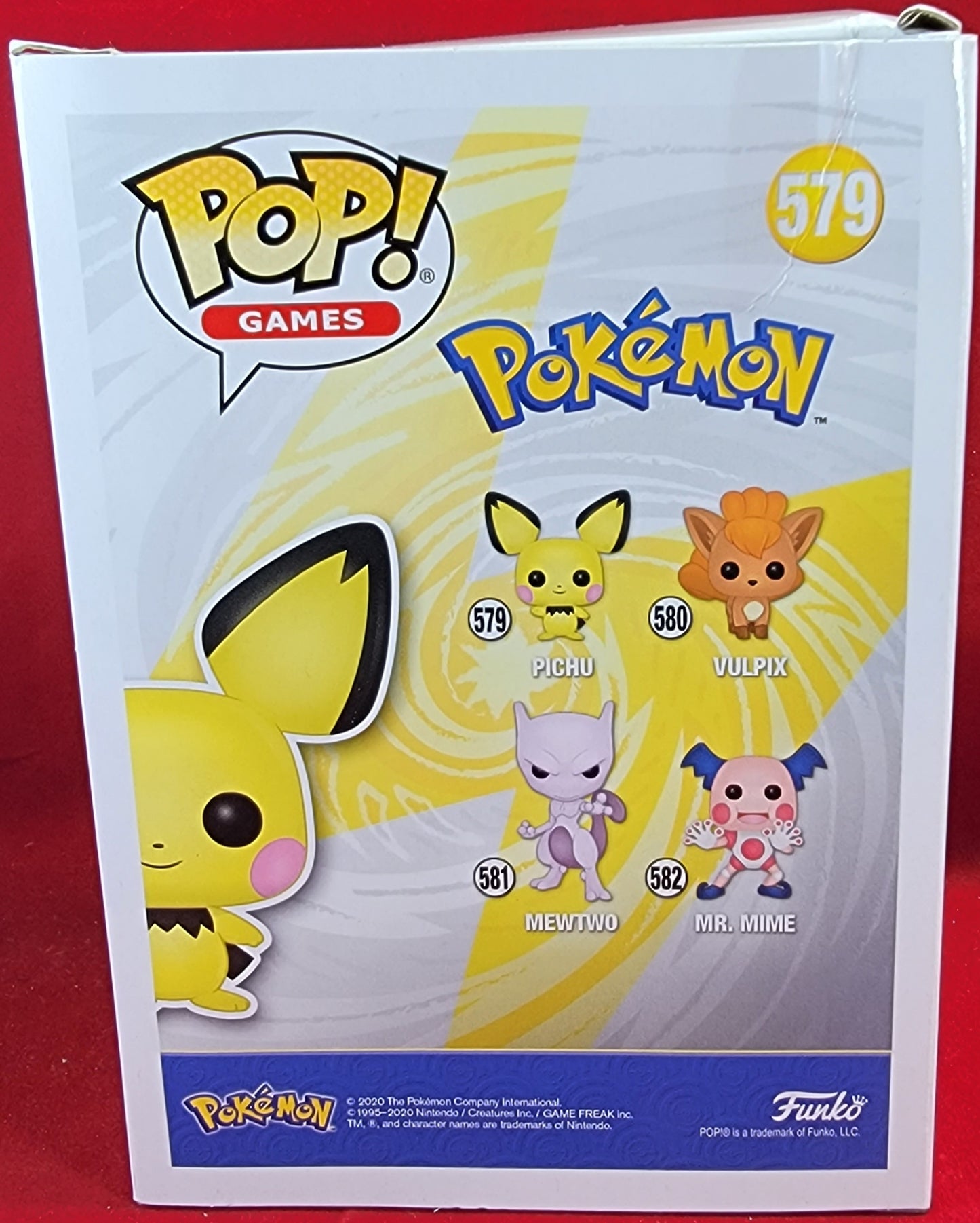 Flocked pichu funko # 579 (nib)