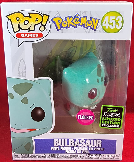 Flocked bulbasaur funko # 453 (nib)