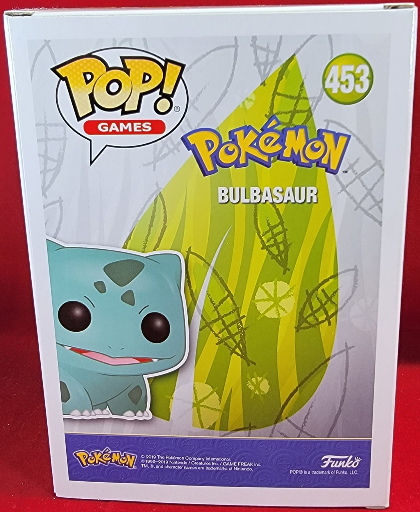 Flocked bulbasaur funko # 453 (nib)