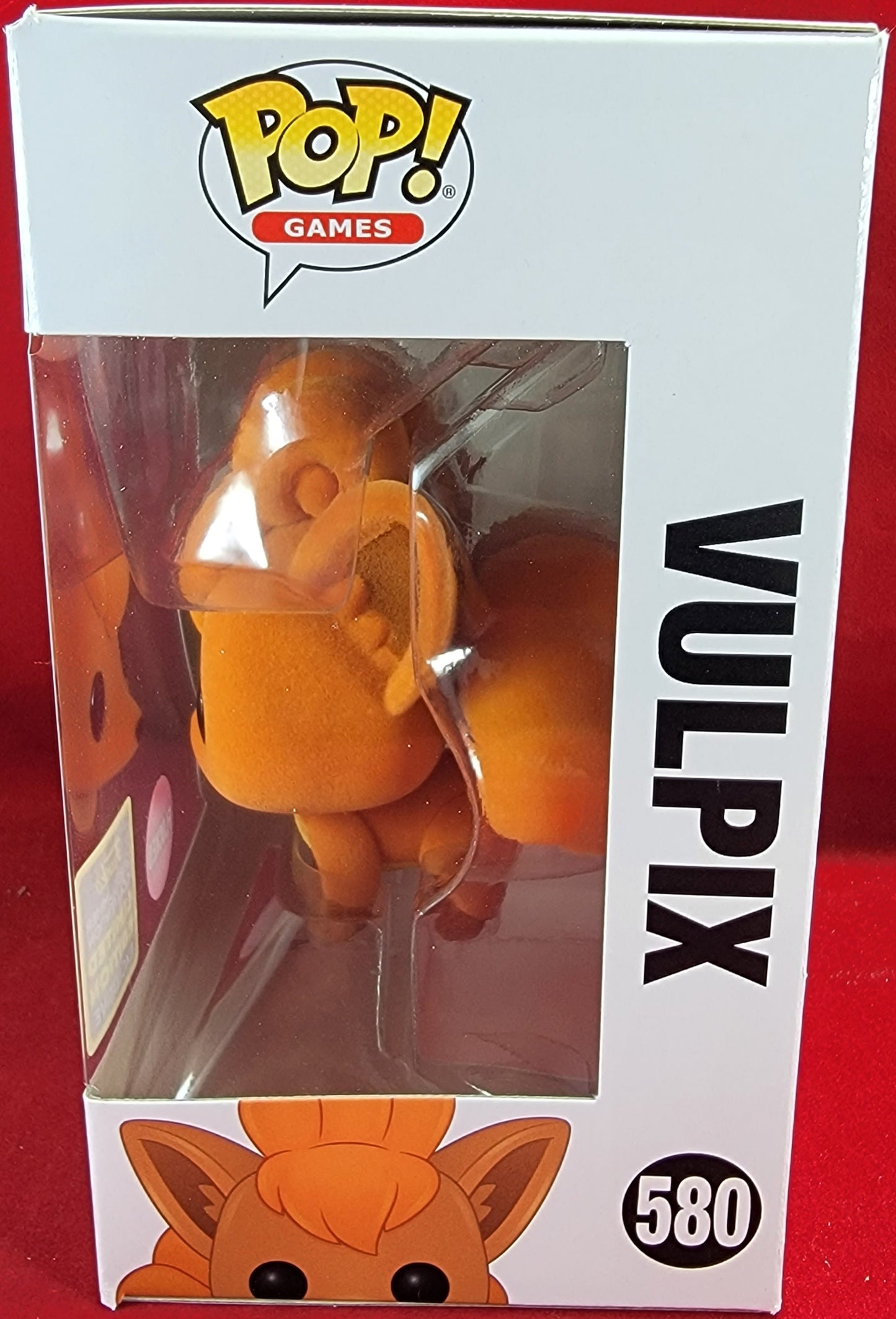 Flocked vulpix funko # 580 (nib)