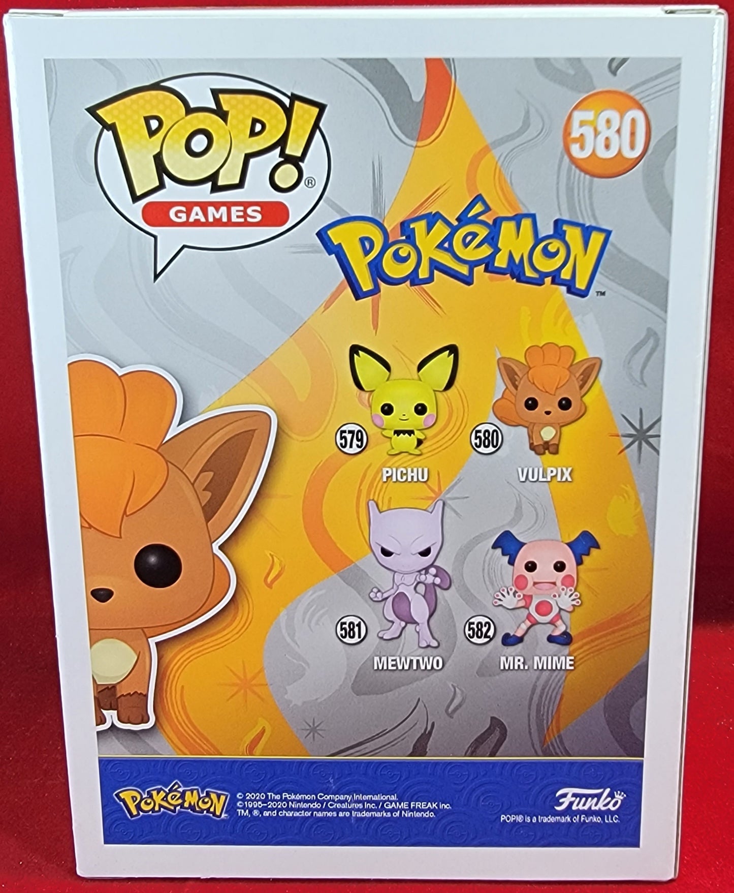 Flocked vulpix funko # 580 (nib)