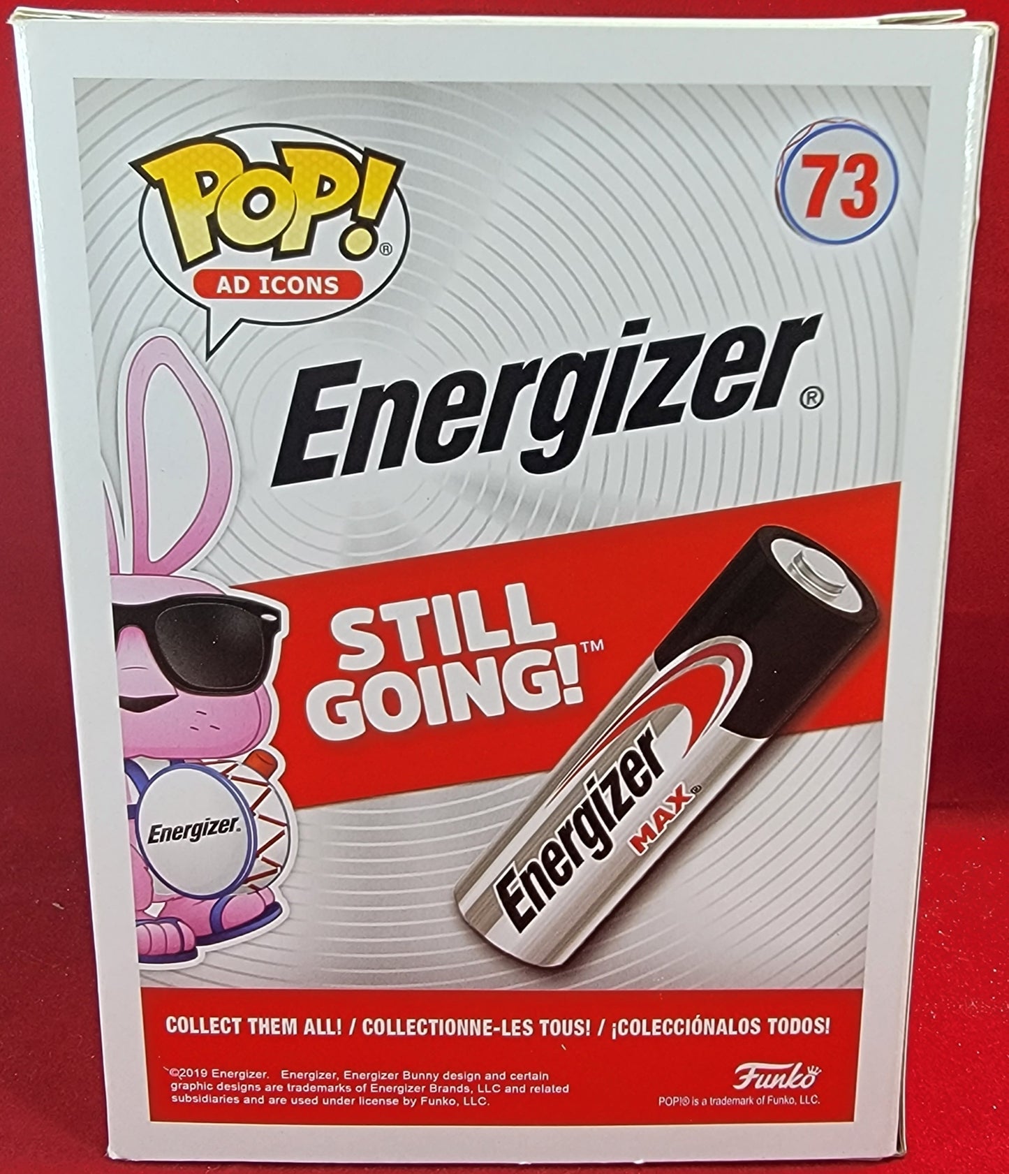 Energizer bunny flocked gamestop exclusive funko # 73 (nib)