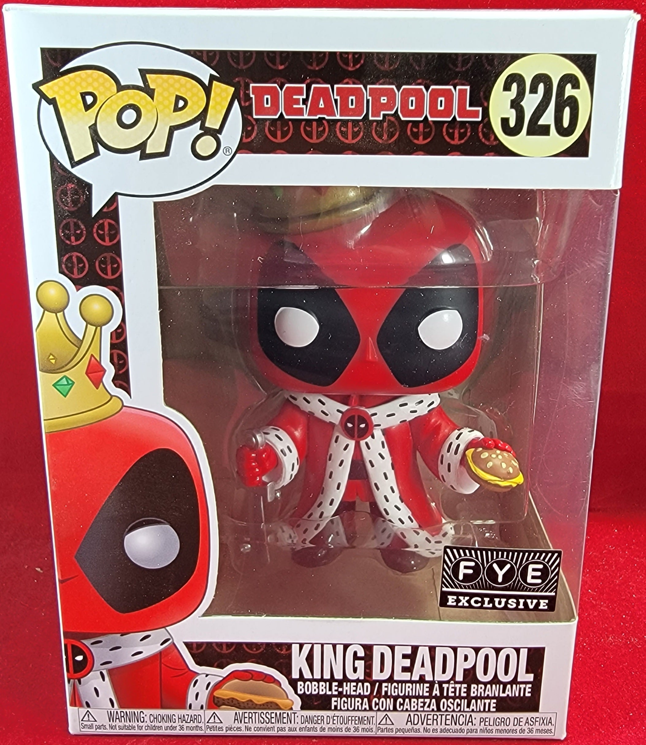 Funko Pop! Marvel Deadpool King Deadpool FYE Exclusive Bobble-Head Figure  #326 - US