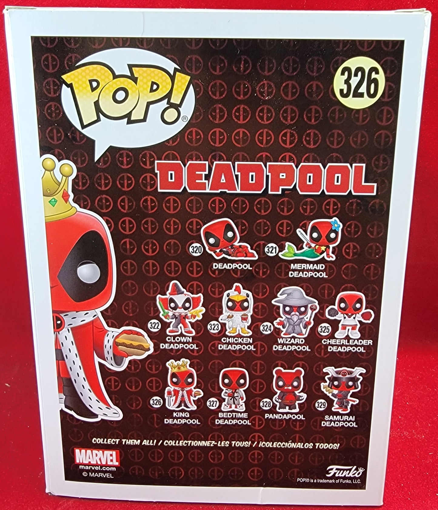 King deadpool fye  exclusive funko # 326 (nib)