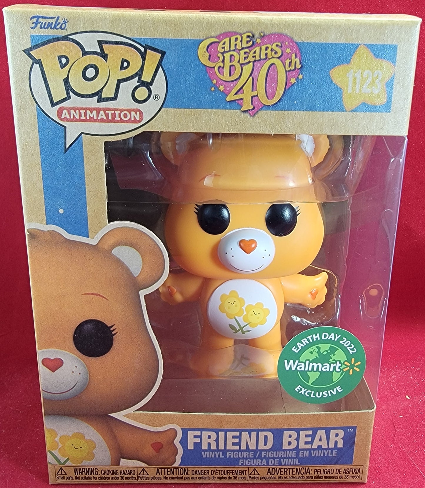 Friend bear walmart earth day 2022 exclusive funko # 1123 (nib)