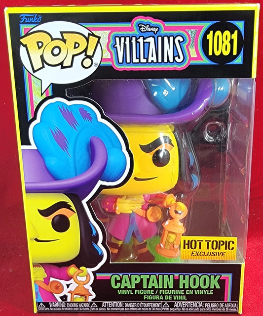 Captain hook hot topic exclusive funko # 1081 (nib)