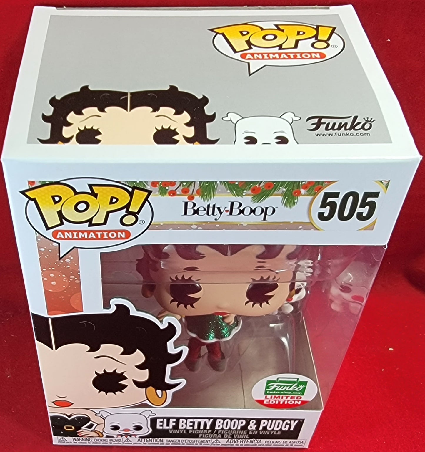 Elf Betty Boop & Pudgy Christmas limited edition 505 (nib)