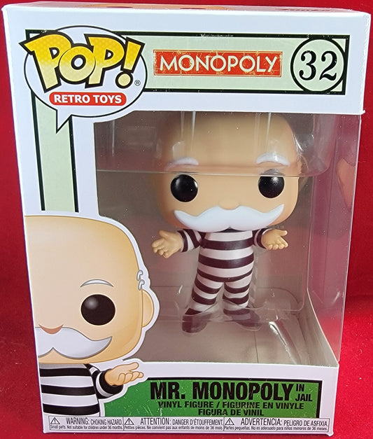 Mr. monopoly in jail funko # 32 (nib)