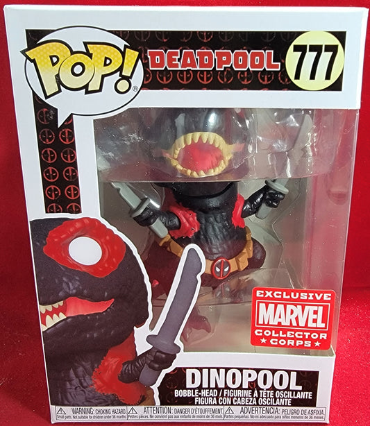 Dinopool exclusive marvel collectors corps funko # 777 (nib)