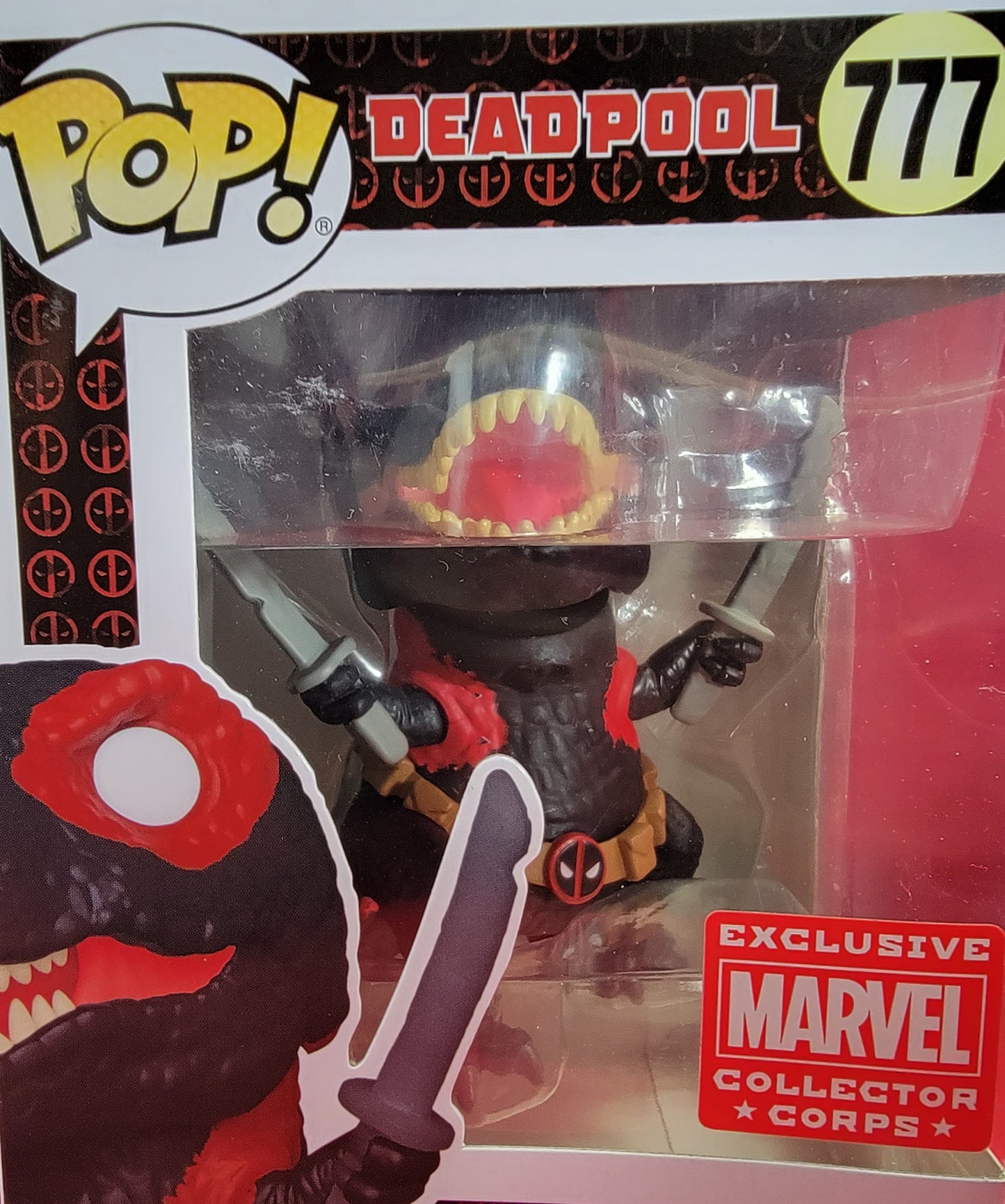 Dinopool exclusive marvel collectors corps funko # 777 (nib)