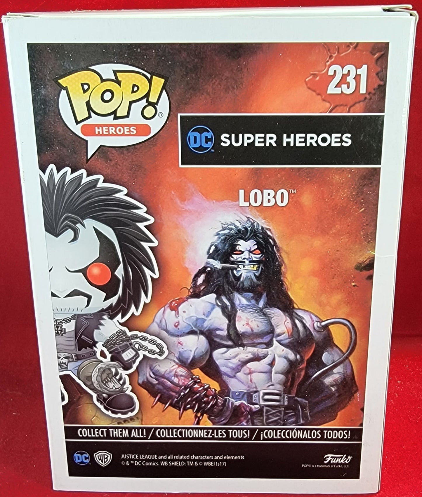 DC Super Heroes Lobo non Bloody Edition 231 Funko (nib)