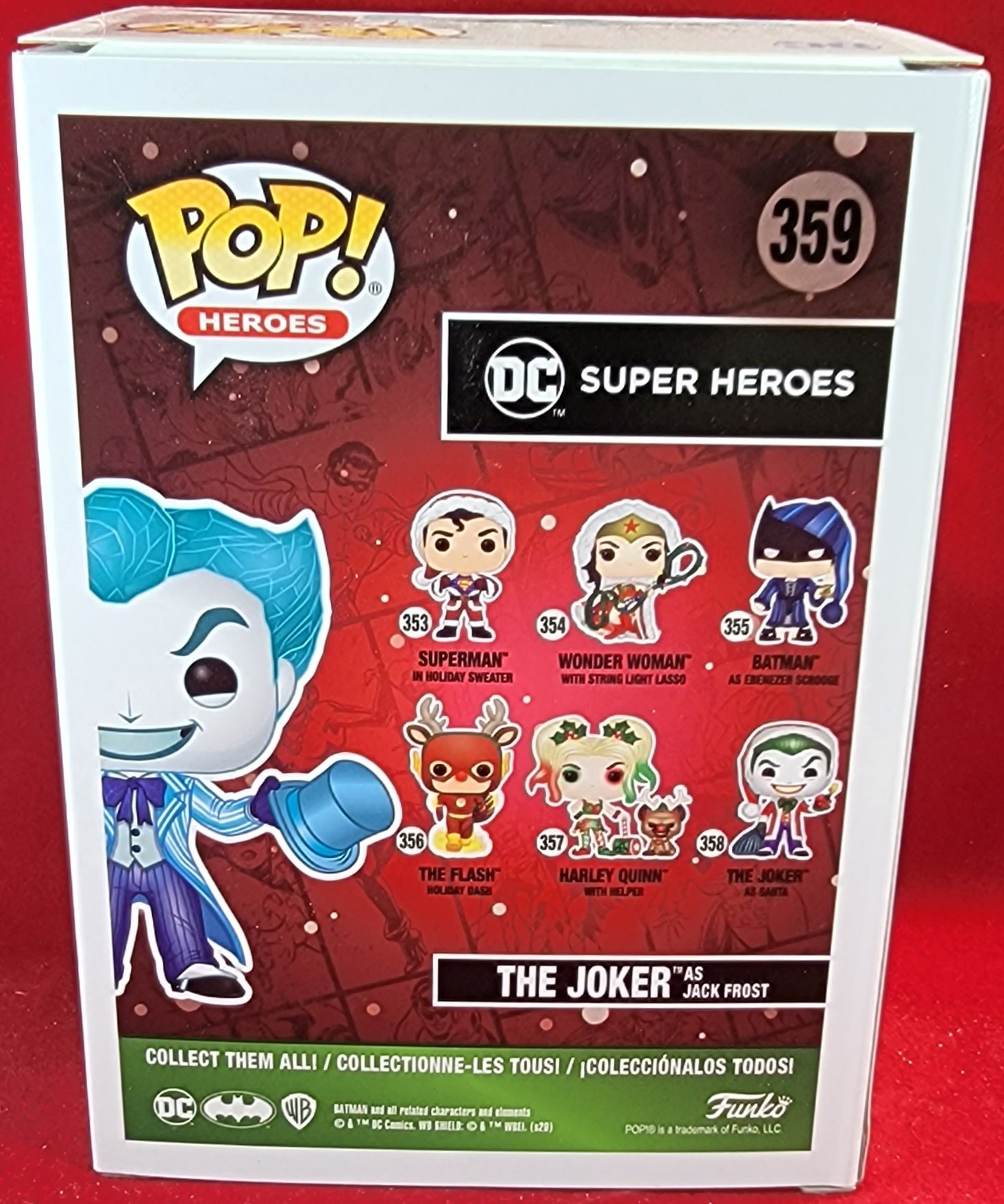 Funko POP! DC Comics Heroes: The Joker As Jack Frost Vinyl Figure - Special  Edition - Damaged Box / Paint Flaw - Gemini Collectibles