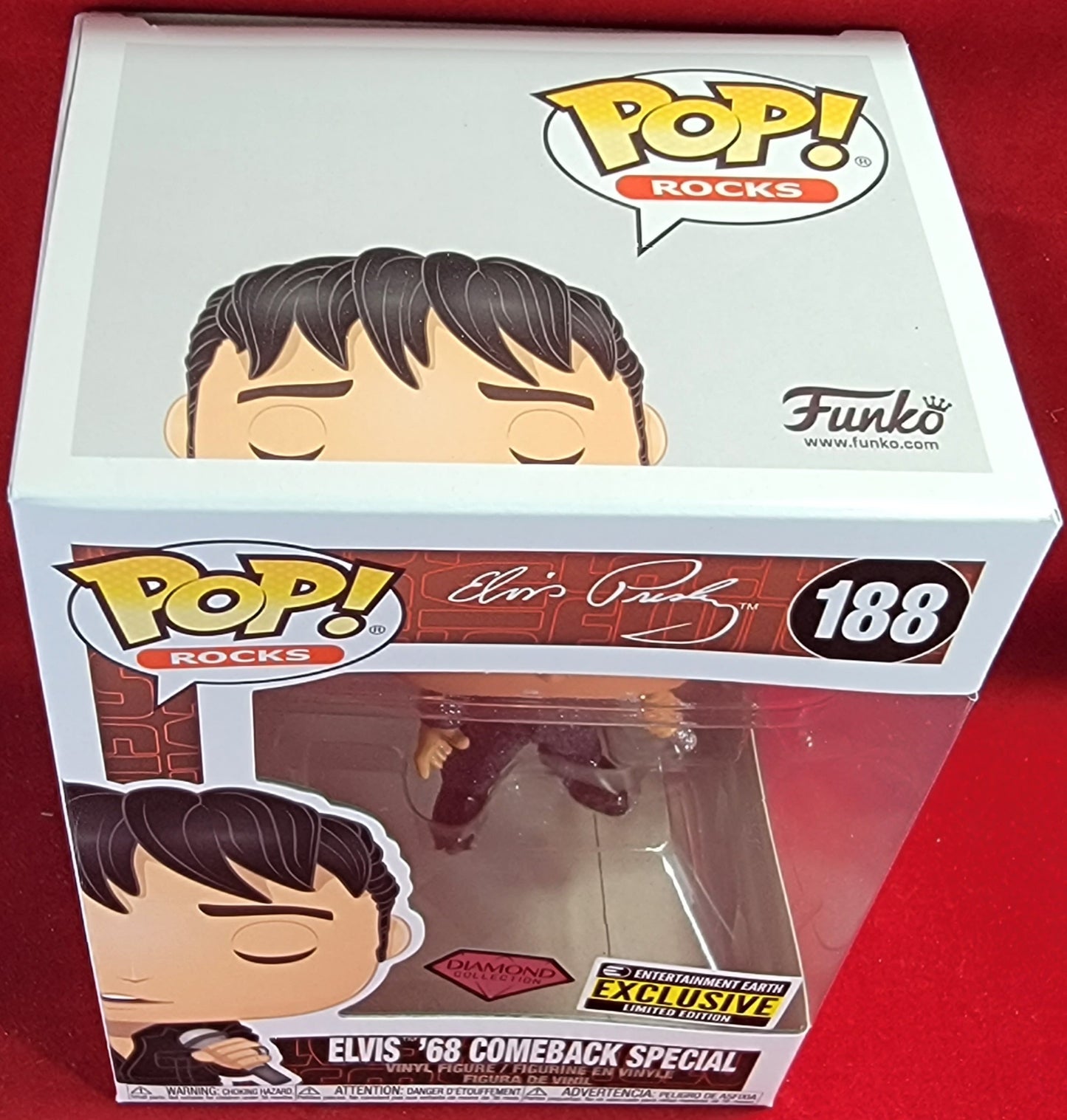 Elvis '68 comeback entertainment earth exclusive funko # 188 (nib)