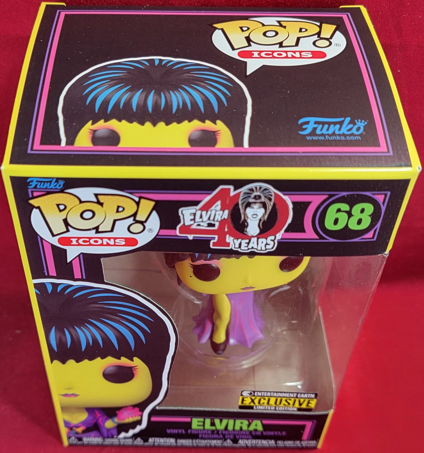 Elvira entertainment earth exclusive funko # 68 (nib)