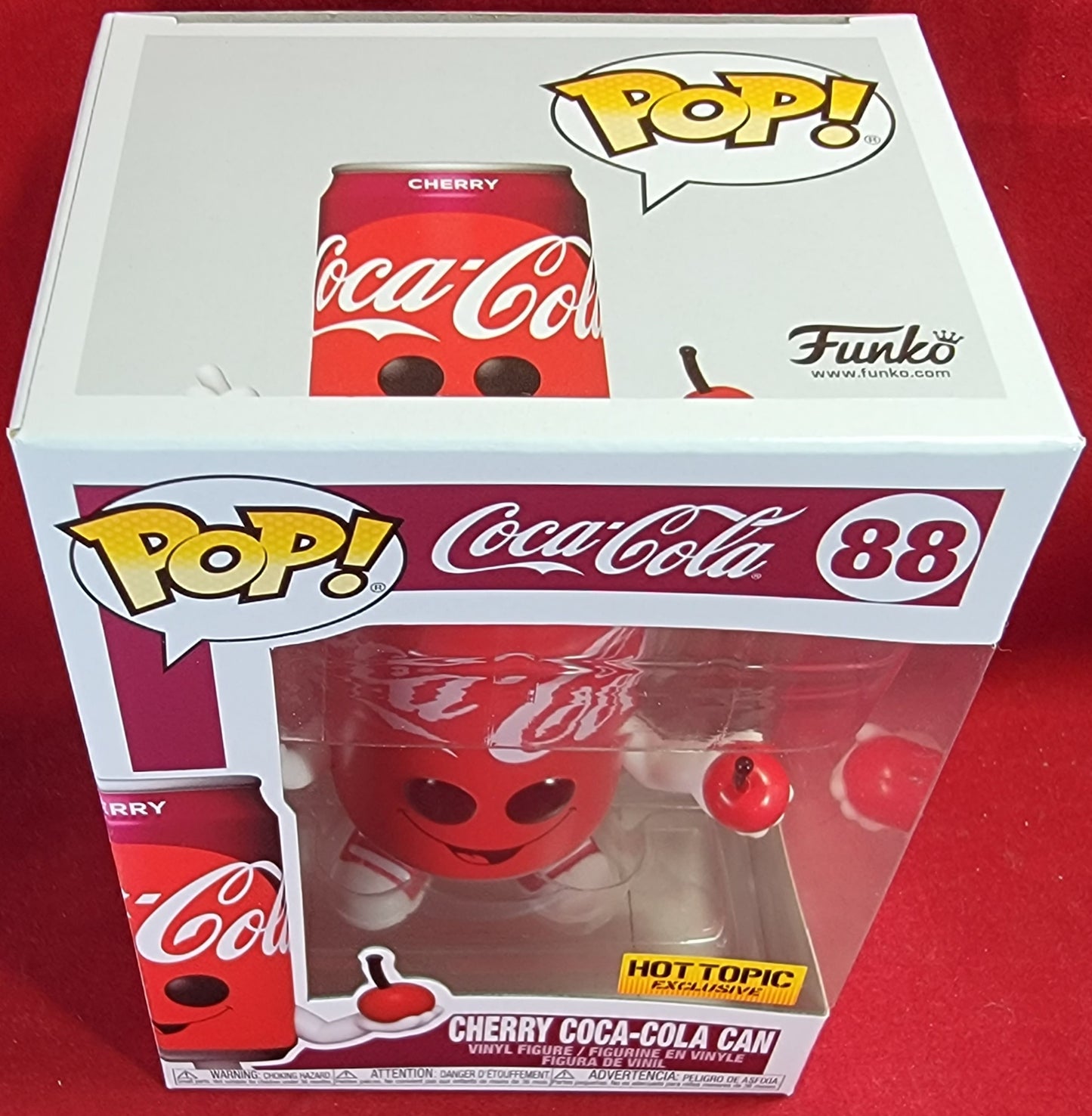 Cherry coca-cola can hot topic exclusive funko # 88 (nib)