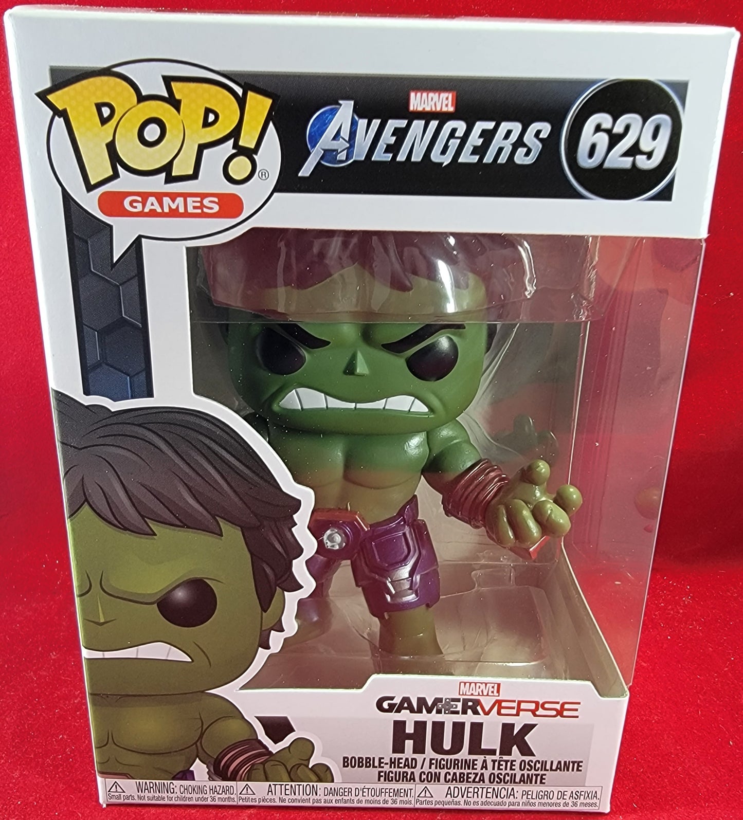 Hulk funko # 629 (nib)
brand new gamerverse marvel avengers hulk. pop has Hulk in metallic green. pop is in near perfect condition and will be shipped in a compatible pop protector.