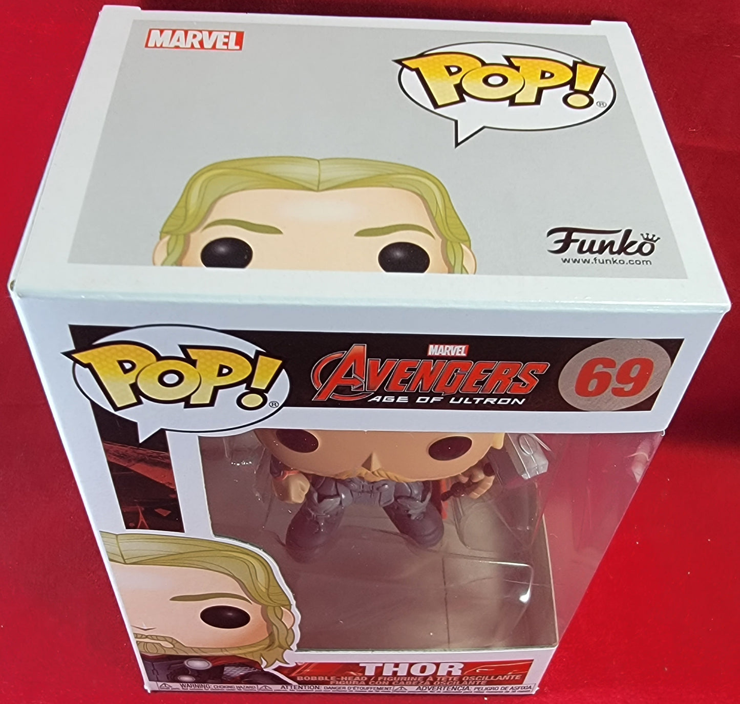 Thor funko # 69 (nib)
brand new 2015 thor funko. thor avengers age of ultron. pop has a few lite scuffs on the plastic and will be shipped in a compatible pop protector.