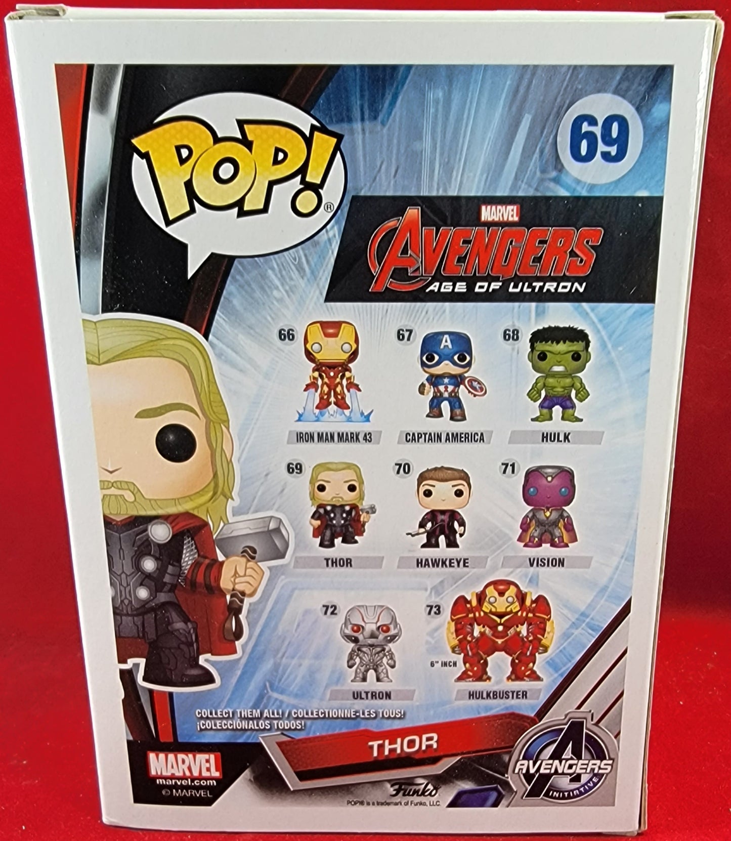Thor funko # 69 (nib)
brand new 2015 thor funko. thor avengers age of ultron. pop has a few lite scuffs on the plastic and will be shipped in a compatible pop protector.