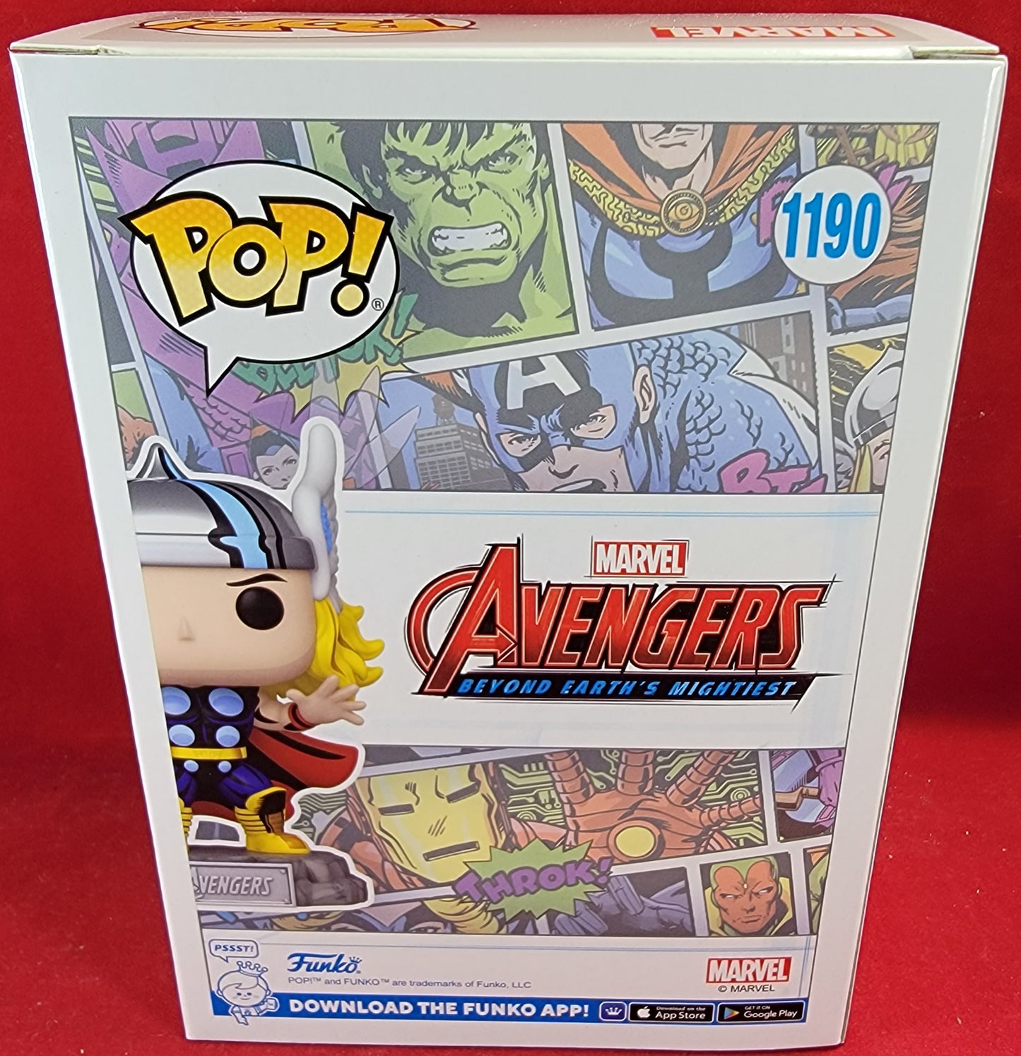 Thor amazon Exclusive funko # 1190 (nib)
brand new Marvel avengers beyond earth's mightiest. pop has thor and pin in comic book form. pop is in near perfect condition and will be shipped in a compatible pop protector.