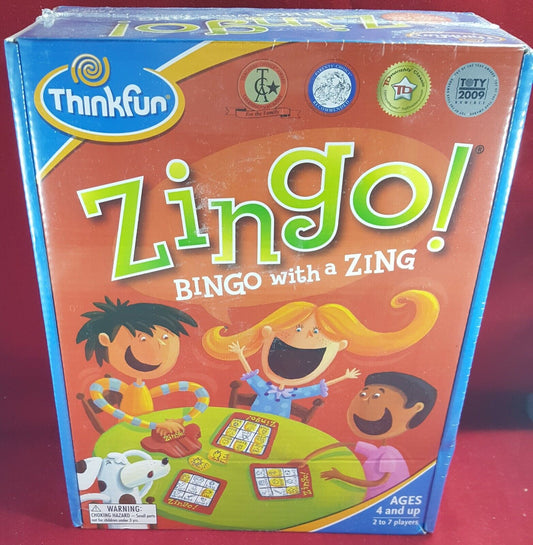 Zingo! Bingo with a zing (nib) A bingo like game for learning by think fun. Gam