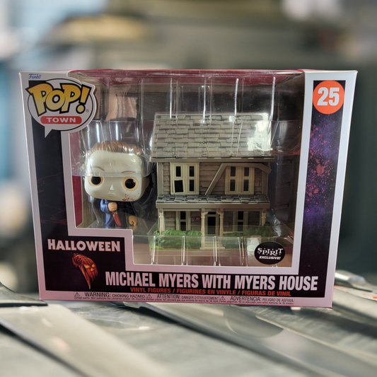 Michael Meyers with Myers house spirit exclusive funko # 25 (nib)
