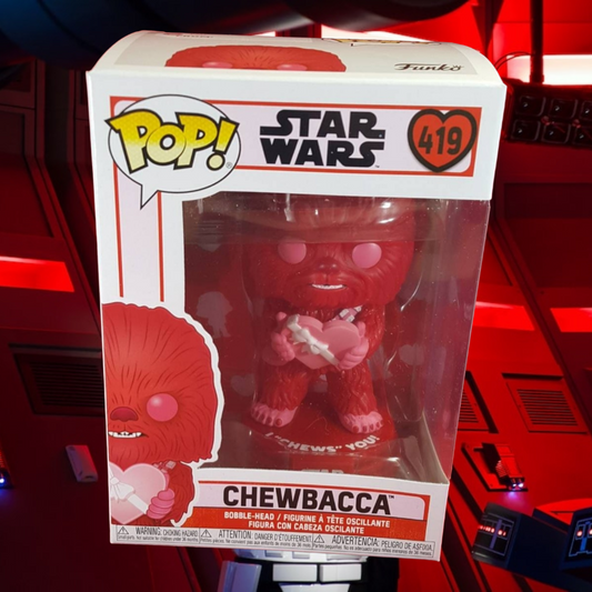 Chewbacca  Valentine's Funko # 419  Star Wars Pop (nib)